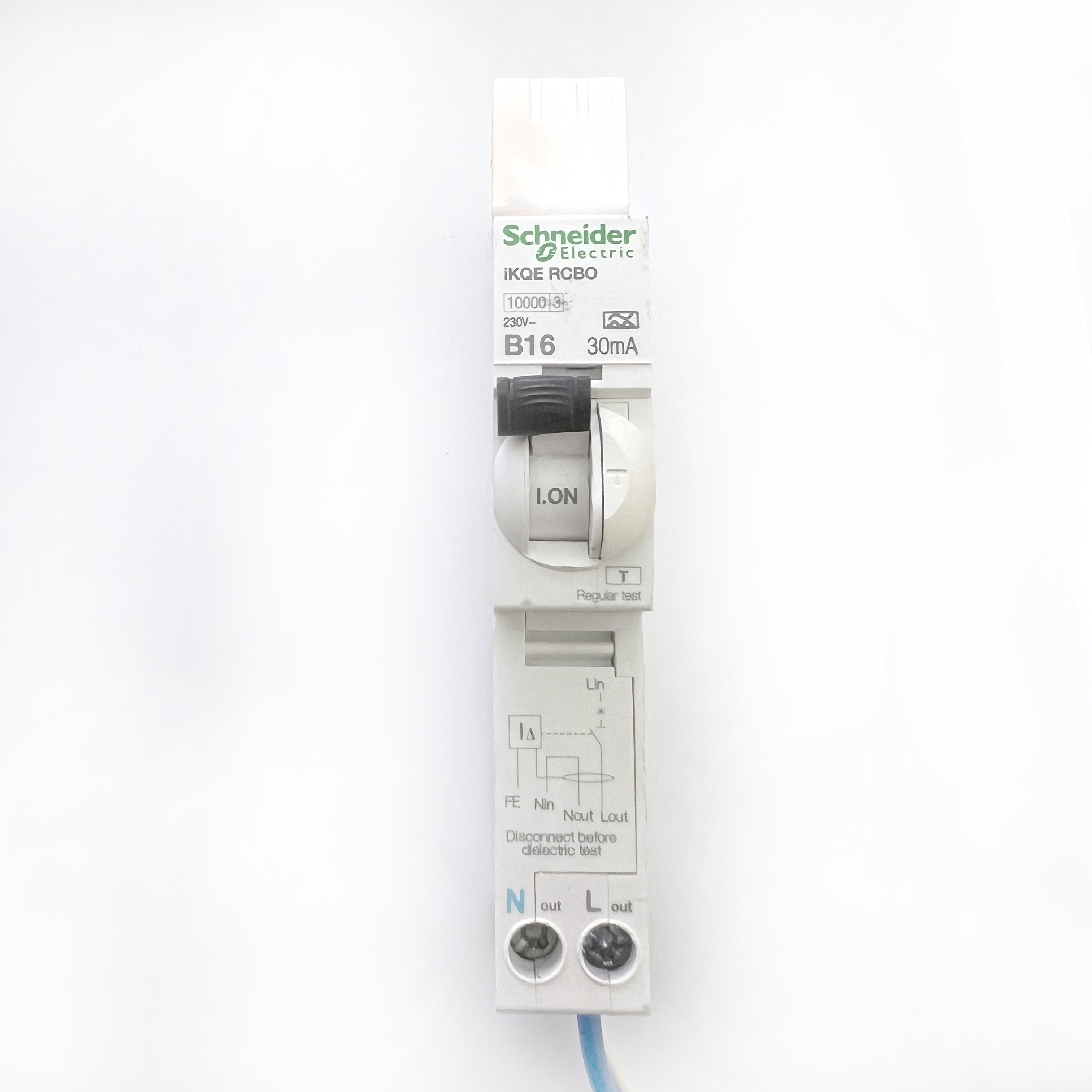 RCBO's Schneider Electric iKQE A9D37816 B16 16A 16 Amp 30mA RCBO